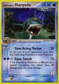 2004 Pokemon EX Team Magma vs Team Aqua #18/95 Team Aqua's Sharpedo Front