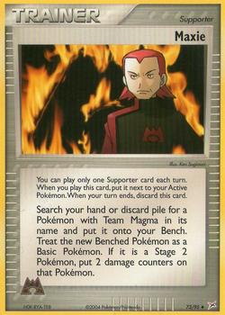 2004 Pokemon EX Team Magma vs Team Aqua #73/95 Maxie Front
