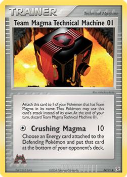 2004 Pokemon EX Team Magma vs Team Aqua #84/95 Team Magma Technical Machine 01 Front