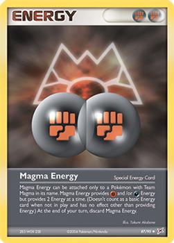 2004 Pokemon EX Team Magma vs Team Aqua #87/95 Magma Energy Front