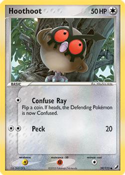 2005 Pokemon EX Unseen Forces #59/115 Hoothoot Front