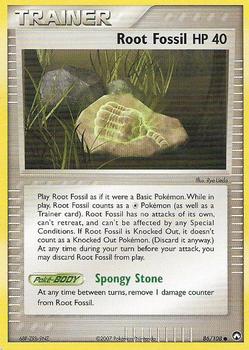 2007 Pokemon EX Power Keepers #86/108 Root Fossil Front