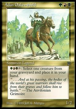 1994 Magic the Gathering Legends #NNO Adun Oakenshield Front