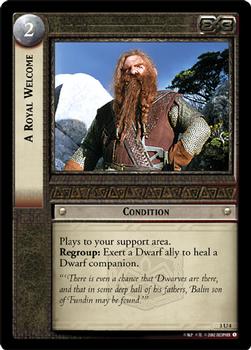 2002 Decipher Lord of the Rings CCG: Realms of the Elf-lords #3U4 A Royal Welcome Front