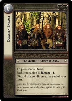 2004 Decipher Lord of the Rings Shadows #11C5 Dwarven Embassy Front