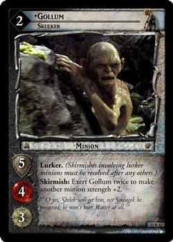 2004 Decipher Lord of the Rings Shadows #11R42 Gollum, Skulker Front