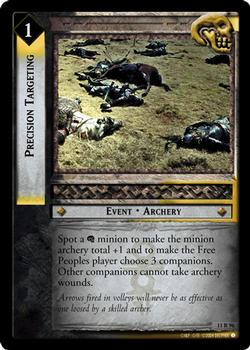 2004 Decipher Lord of the Rings Shadows #11R96 Precision Targeting Front