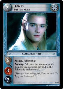 2007 Decipher Lord of the Rings CCG: Age's End #19P7 Legolas, Skeptical Guide Front