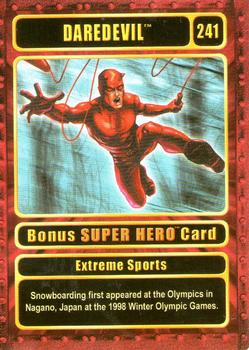 2003 Genio Marvel - Bonus Super Hero Gold Border #241 Daredevil Front