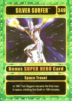 2003 Genio Marvel - Bonus Super Hero Gold Border #349 Silver Surfer Front