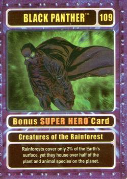 2003 Genio Marvel - Bonus Foil Super Hero Silver Border #109 Black Panther Front