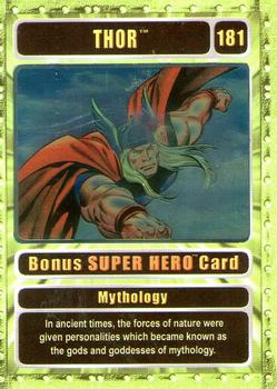 2003 Genio Marvel - Bonus Foil Super Hero Silver Border #181 Thor Front