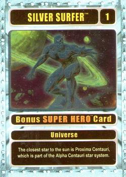 2003 Genio Marvel - Bonus Foil Super Hero Silver Border #1 Silver Surfer Front
