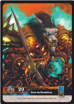 2011 Cryptozoic World of Warcraft Twilight of the Dragon #5 Kavar the Bloodthirsty Back