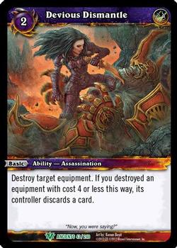 2012 Cryptozoic World of Warcraft War of the Ancients #43 Devious Dismantle Front