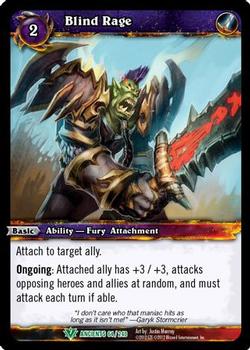 2012 Cryptozoic World of Warcraft War of the Ancients #64 Blind Rage Front