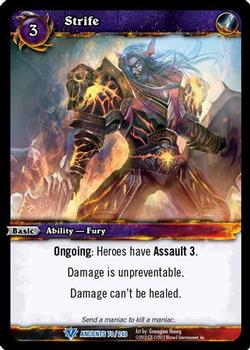 2012 Cryptozoic World of Warcraft War of the Ancients #70 Strife Front