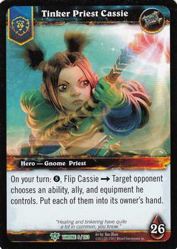 2012 Cryptozoic World of Warcraft Throne of the Tides #9 Tinker Priest Cassie Front