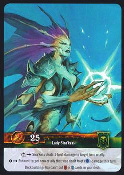 2012 Cryptozoic World of Warcraft Throne of the Tides #23 Lady Sira'kess Back