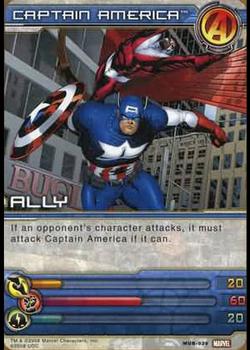 2008 Upper Deck Marvel Ultimate Battles #MUB-0020 Captain America Front