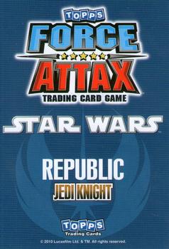 2010 Topps Star Wars Force Attax Series 1 #102 Anakin Skywalker & Ahsoka Tano Back