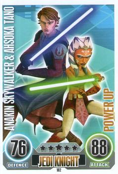 2010 Topps Star Wars Force Attax Series 1 #102 Anakin Skywalker & Ahsoka Tano Front