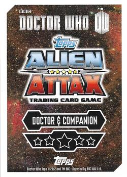 2013 Topps Alien Attax Doctor Who 50th Anniversary Edition - Companions #C6 The Sixth Doctor & Peri Brown Back