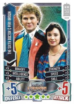 2013 Topps Alien Attax Doctor Who 50th Anniversary Edition - Companions #C6 The Sixth Doctor & Peri Brown Front
