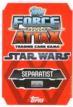 2012 Topps Star Wars Force Attax Series 3 #125 Battle Droid Back