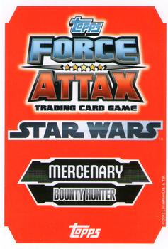 2012 Topps Star Wars Force Attax Series 3 #138 Aurra Sing Back