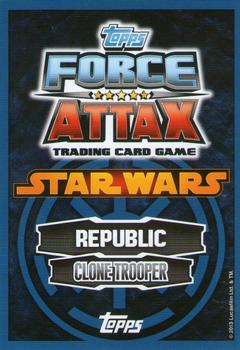 2013 Topps Force Attax Star Wars Movie Edition Series 4 #27 Clone Commander Fox Back