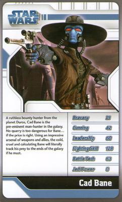 2008 Top Trumps Star Wars The Clone Wars #NNO Cad Bane Front