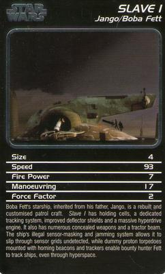 2006 Top Trumps Specials Star Wars Starships #NNO Slave 1 Front