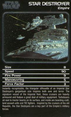 2006 Top Trumps Specials Star Wars Starships #NNO Star Destroyer Front