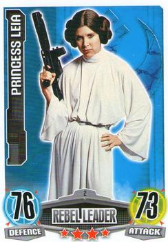 2012 Topps Star Wars Force Attax Movie Edition Series 1 #2 Princess Leia Front