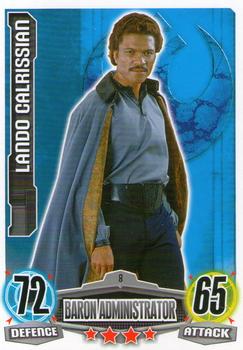 2012 Topps Star Wars Force Attax Movie Edition Series 1 #8 Lando Calrissian Front