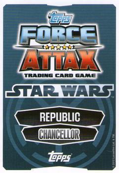 2012 Topps Star Wars Force Attax Movie Edition Series 1 #95 Chancellor Valorum Back