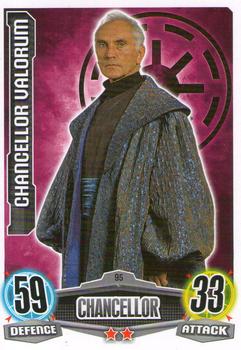 2012 Topps Star Wars Force Attax Movie Edition Series 1 #95 Chancellor Valorum Front