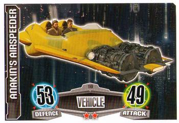 2012 Topps Star Wars Force Attax Movie Edition Series 1 #119 Anakin's Airspeeder Front