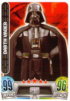 2013 Topps Force Attax Star Wars Movie Edition Series 2 #33 Darth Vader Front