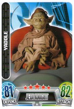 2013 Topps Force Attax Star Wars Movie Edition Series 2 #91 Yaddle Front