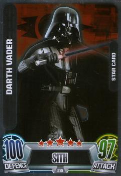 2013 Topps Force Attax Star Wars Movie Edition Series 2 #210 Darth Vader Front