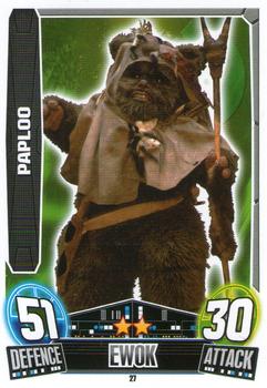 2013 Topps Force Attax Star Wars Movie Edition Series 3 #27 Paploo Front