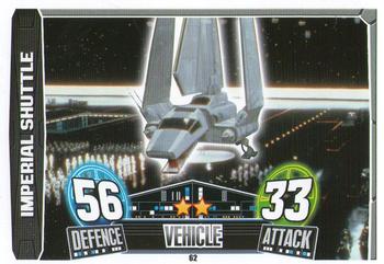 2013 Topps Force Attax Star Wars Movie Edition Series 3 #62 Imperial Shuttle Front