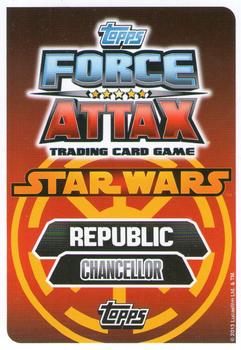 2013 Topps Force Attax Star Wars Movie Edition Series 3 #113 Chancellor Valorum Back