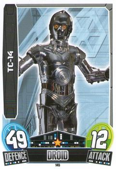 2013 Topps Force Attax Star Wars Movie Edition Series 3 #145 TC-14 Front