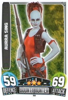 2013 Topps Force Attax Star Wars Movie Edition Series 3 #154 Aurra Sing Front