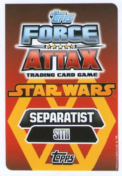 2013 Topps Force Attax Star Wars Movie Edition Series 3 #236 Darth Maul Back