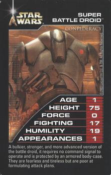 2003 Top Trumps Star Wars #NNO Super Battle Droid Front