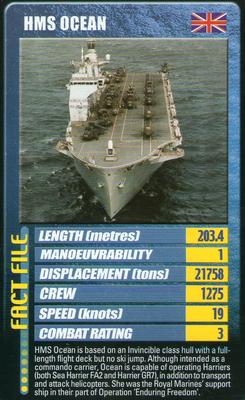 2002 Top Trumps Warships #NNO HMS Ocean Front